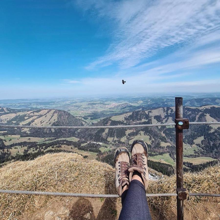 Fewo 3 Gipfelblick, Oberstaufen/Steibis Exteriér fotografie